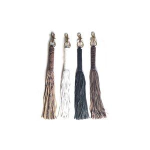 Set of 4 X Large Tassel Purse Handbag Key Chain Key Ring  Bag Accessories